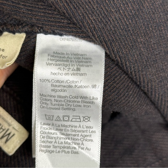 Madewell Twill Easy Shirt-Jacket in Black/Brown size XXL - Picture 9 of 9
